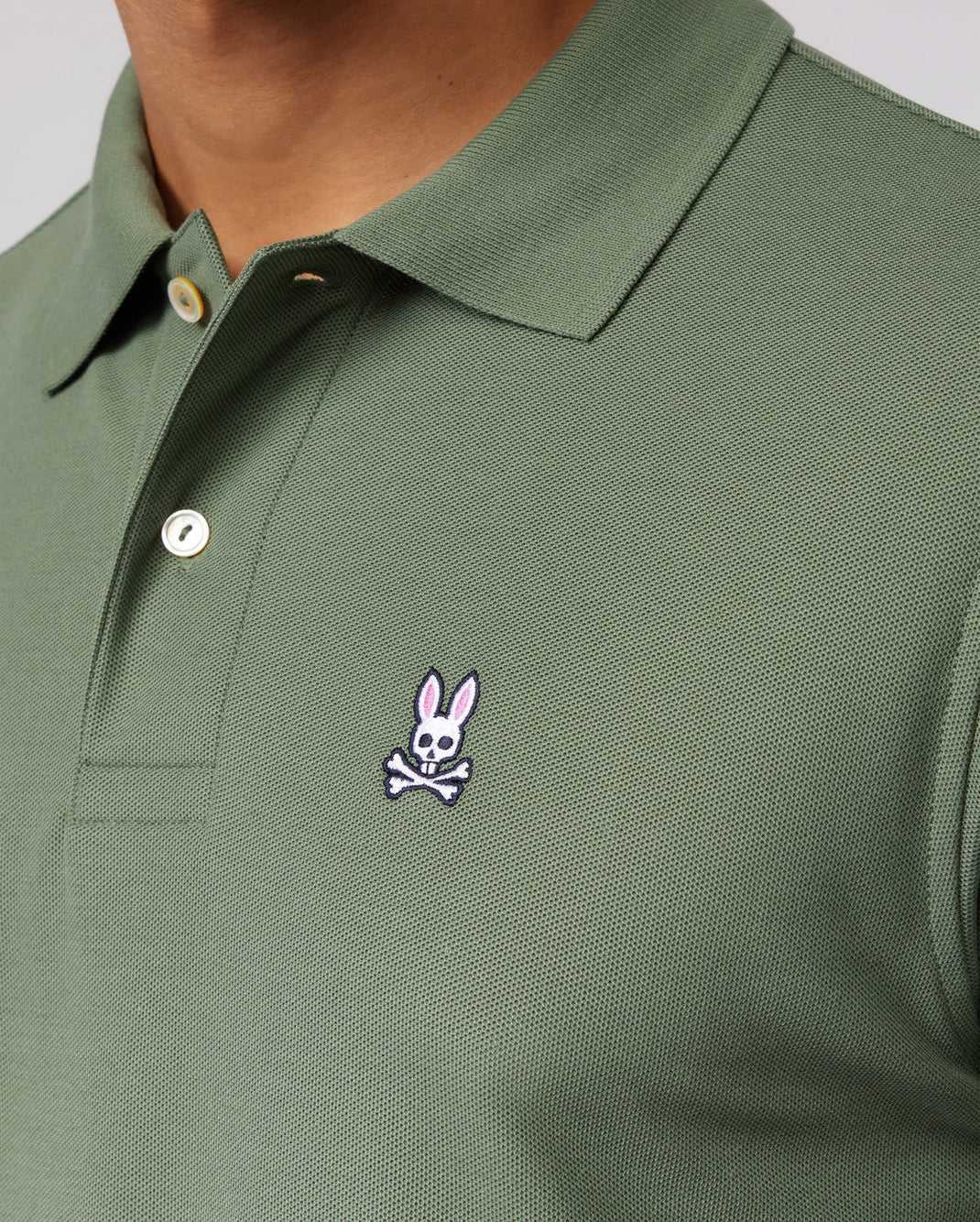 Polos Psycho Bunny Classic Pique Polo Shirt Laurel Wreath Homme | UUT-43965707